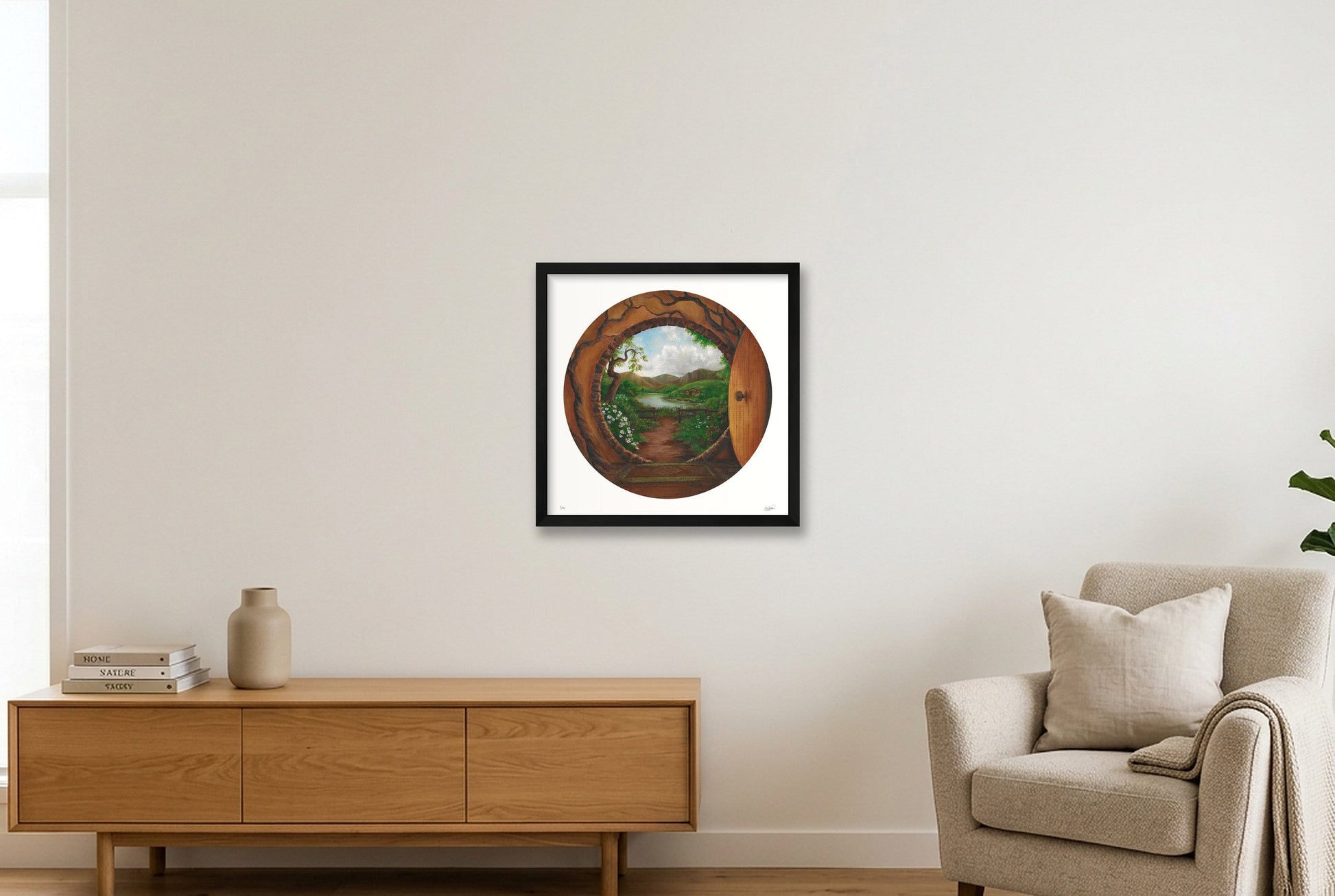 Where Time Lay Dreaming — 40×40cm, 16×16" Black Frame