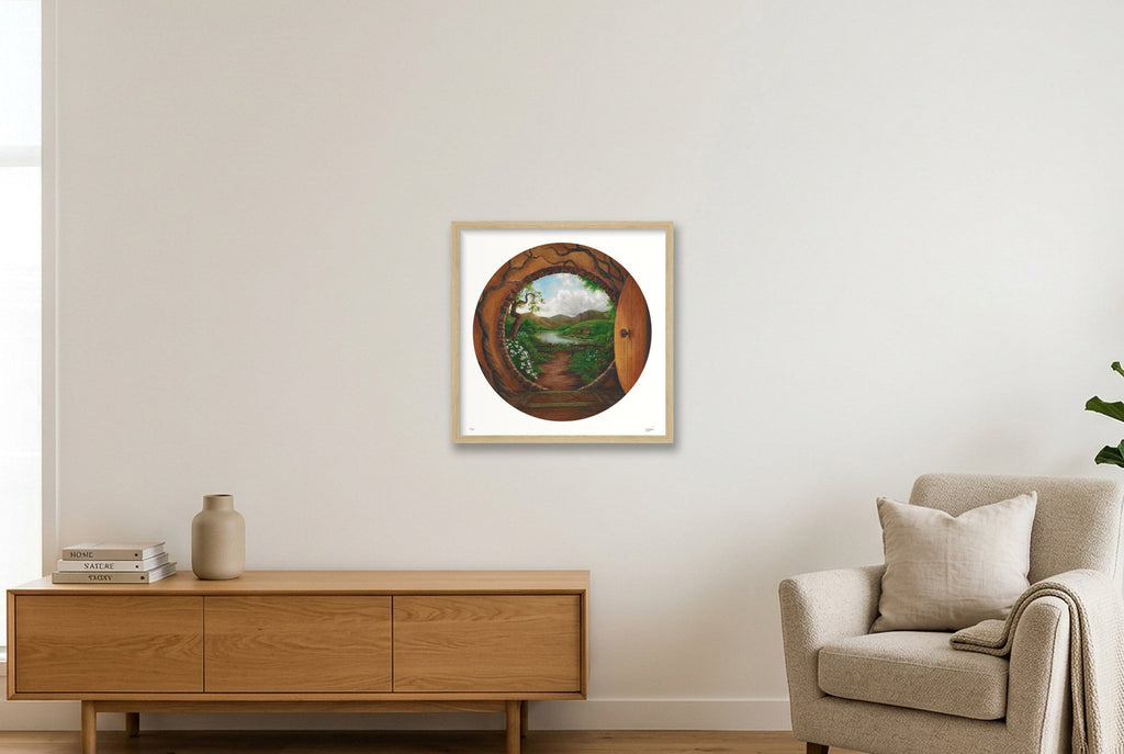 Where Time Lay Dreaming — 40×40cm, 16×16" Oak Frame