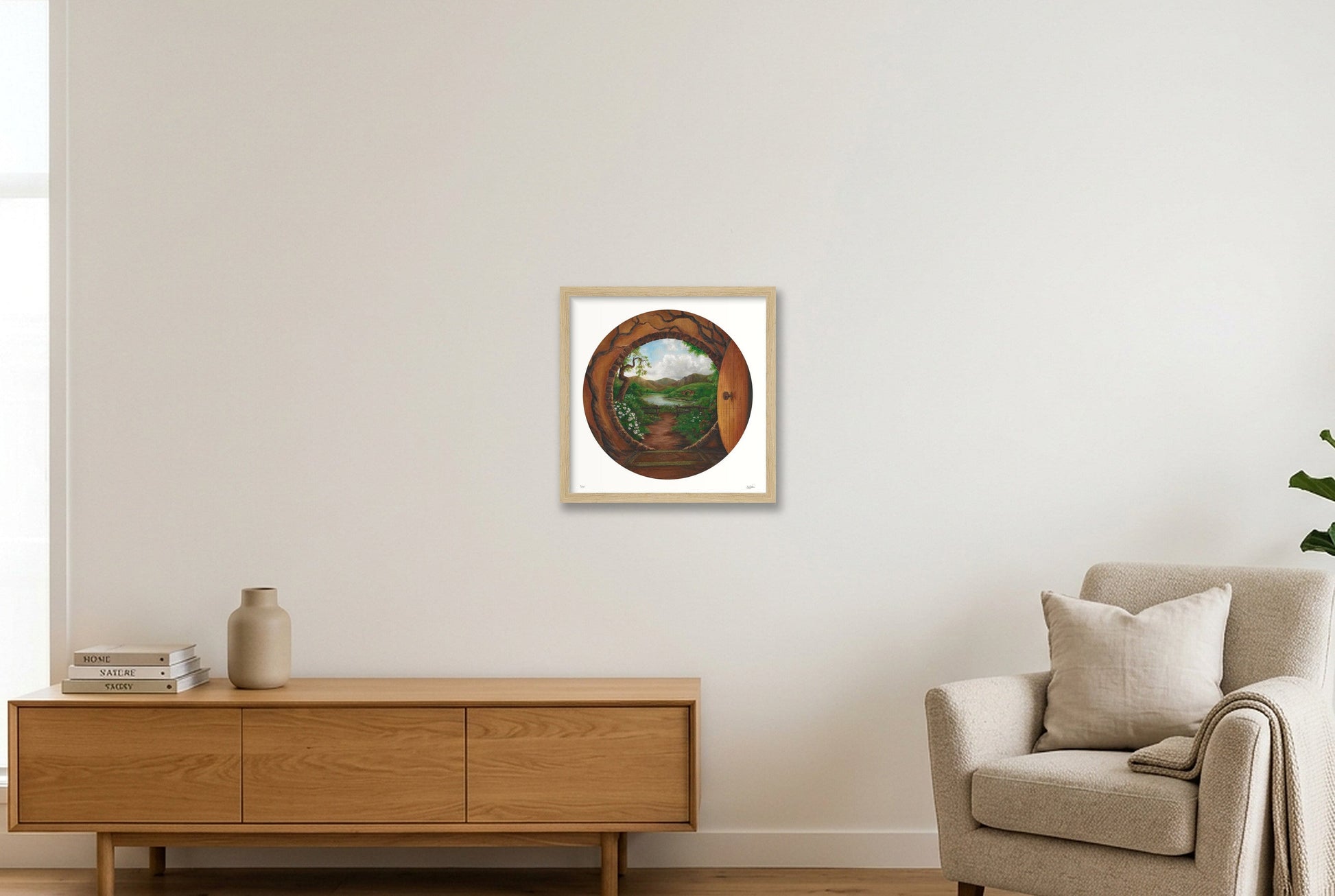 Where Time Lay Dreaming — 30×30cm, 12×12" Oak Frame