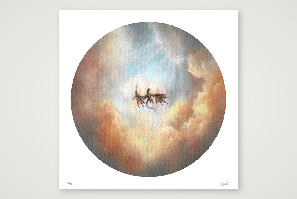 O Foul Descent — 40×40cm, 16×16" Print only