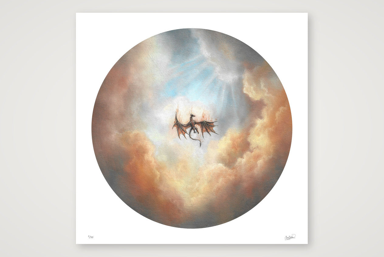 O Foul Descent — 40×40cm, 16×16" Print only