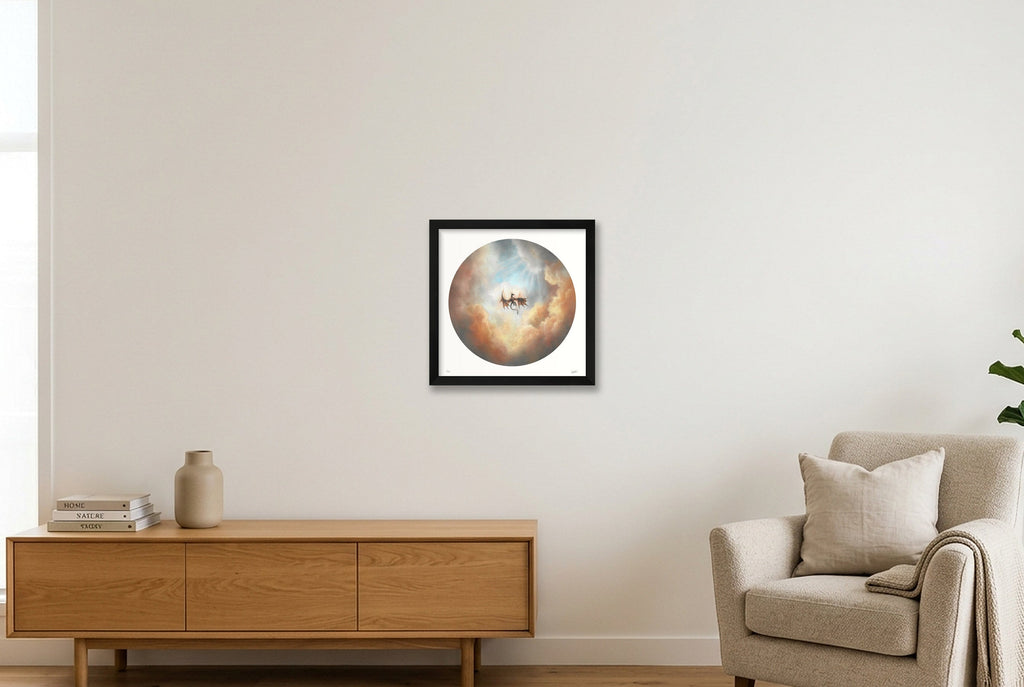 O Foul Descent — 30×30cm, 12×12" Black Frame