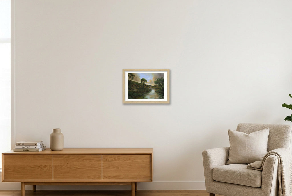 The Mind Where It Doth Wander — A4 (30×21cm, 12×8") Oak Frame