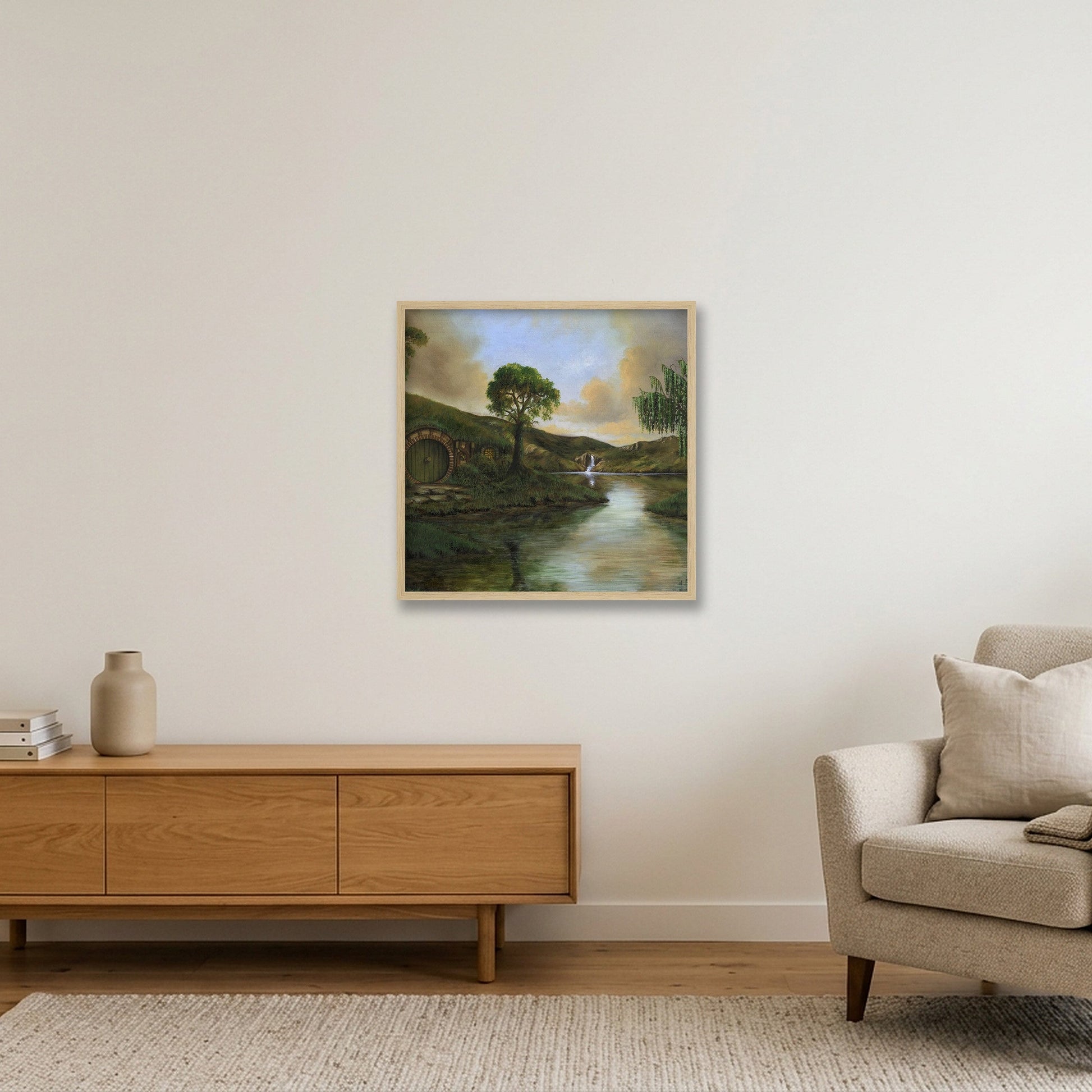 Overhead_print_light_0bf3517a-dab2-4e3c-b150-f45ac381b36b — 50×50cm, 20×20" Oak Frame